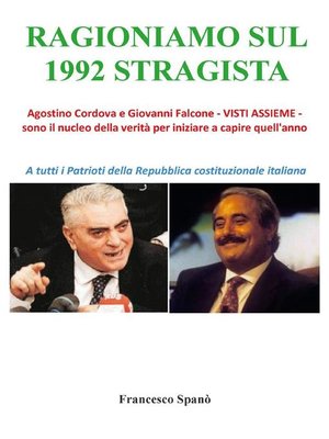 cover image of Ragioniamo sul 1992 stragista